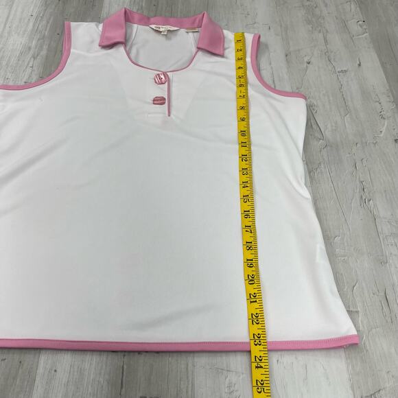 Monterey Club Women's Tiffany Gem Sleeveless Golf Polo Shirt Large - Picture 10 of 10